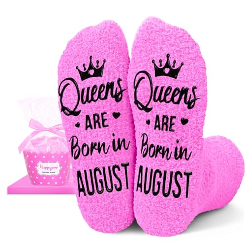 Image of HAPPYPOP Birthday Gifts Ideas for Women - January February March Birthday Socks in Pink