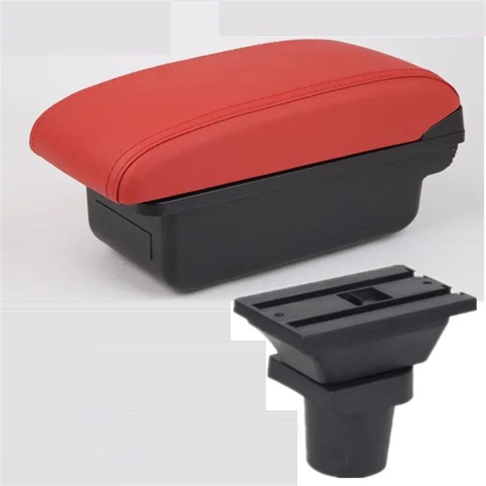 Noheeu A Red No Usb Car Interior Parts Center Storage Box Armrest With Usb For Focus Mk1
