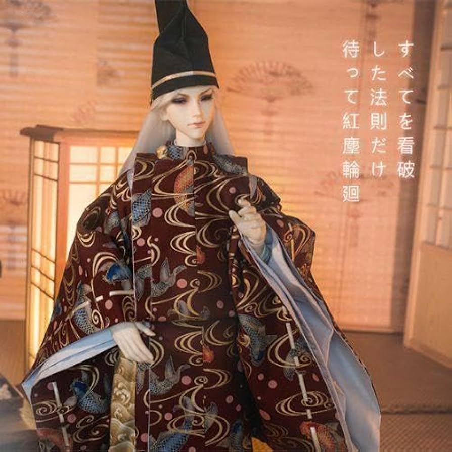 WY69 BJD　ドール衣装　狩衣 指貫　人形服　5点セット ハンドメイド Amazon.co.jp: WY69 BJD ドール衣装 狩衣 指貫 人形服 5点セット
