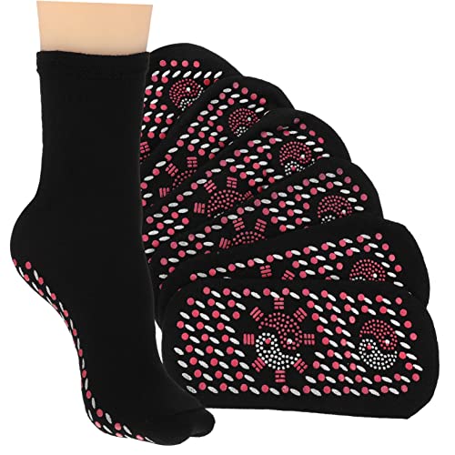 Toyvian 4Pares Calcetines Térmicos Unisex Calcetines Calentados Congelados Transpirables Masaje Actividades