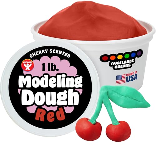 Hygloss Play Modeling Dough for Kids – Safe & Non-Toxic Sensory Dough for Arts and Crafts – 1 lb Tub – Play Clay for Toddler Activities,...