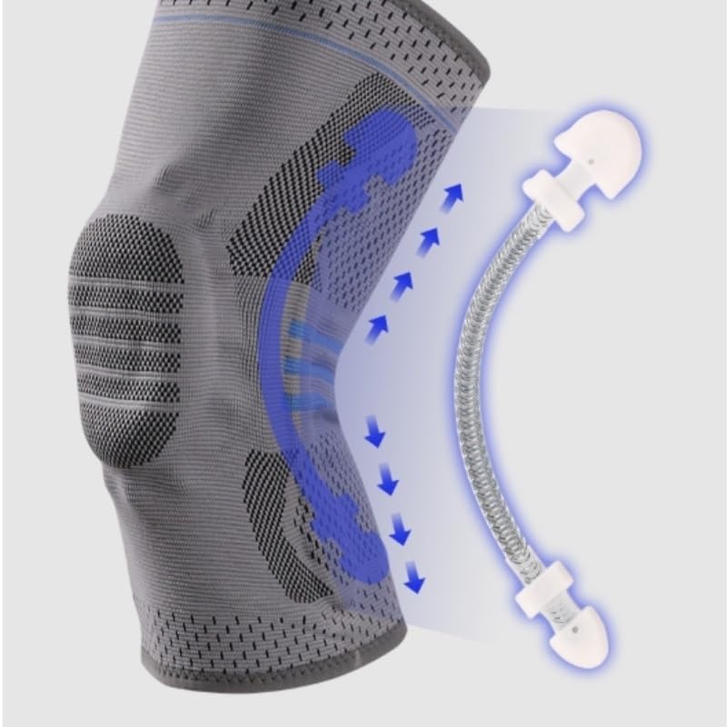 Silicone Spring Support Knee Pads Fitness Sports Thickened Shock Absorption