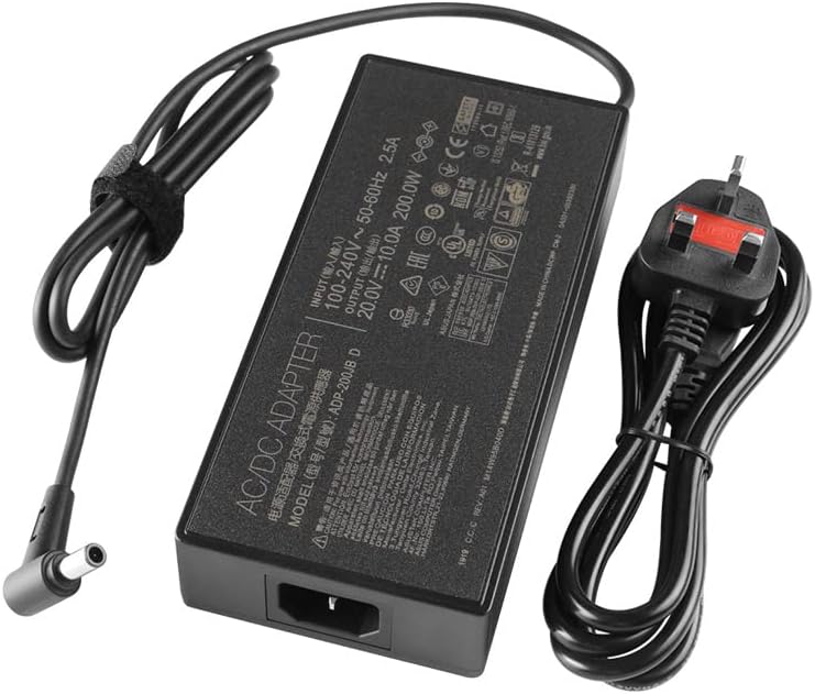 20V 10A 200W Laptop Power Charger Adapter Compatible with Asus ADP-200JB D ADP-200JB DA ROG Zephyrus G15 GA503 GA503QM GA503QS GA503QR ROG Strix G15 G513IE TUF Dash F15