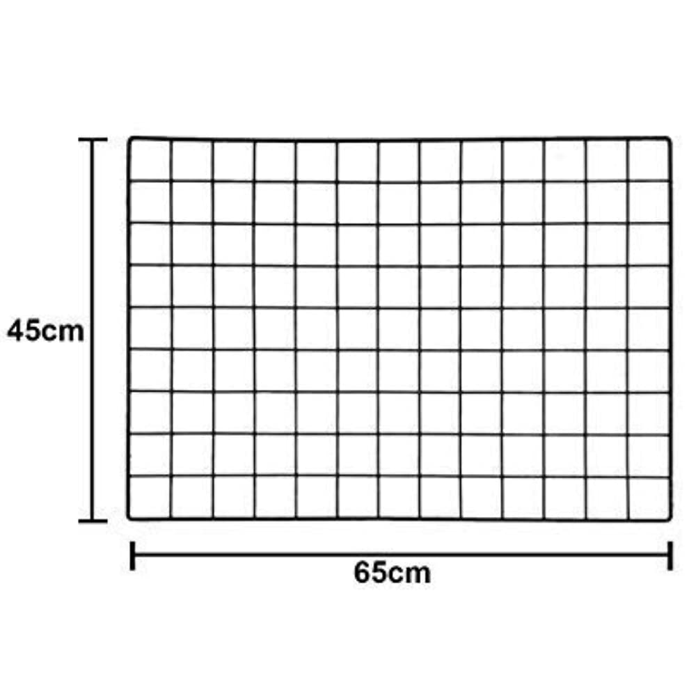 Pikify DIY Clip Holder Steel Grid Rectangular Wall Organizer and Photo Display Frame, Made in India, White, 45 X 65 CM 4