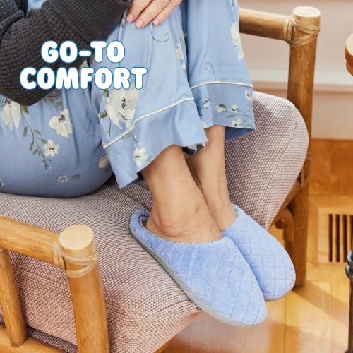 Image of Leslie Terry Clog House Shoes with Memory Foam, Indoor Slippers with Wide Widths