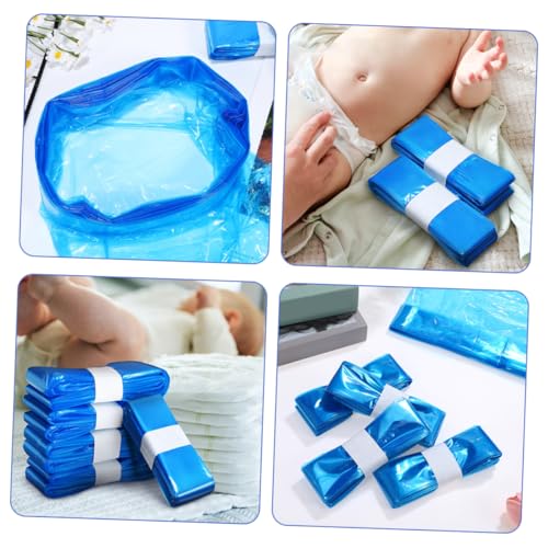 STOBAZA 5 bolsas para pañalera con cordón azul miniatura 3