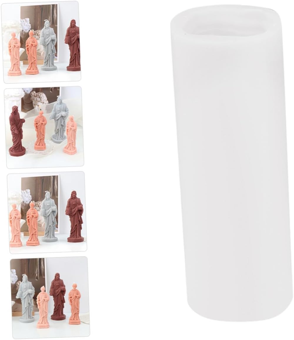 3D Silicone Jesus Candle Mold DIY Craft Mold Handmade Scented Candles Soap Making Small Size Home Decor