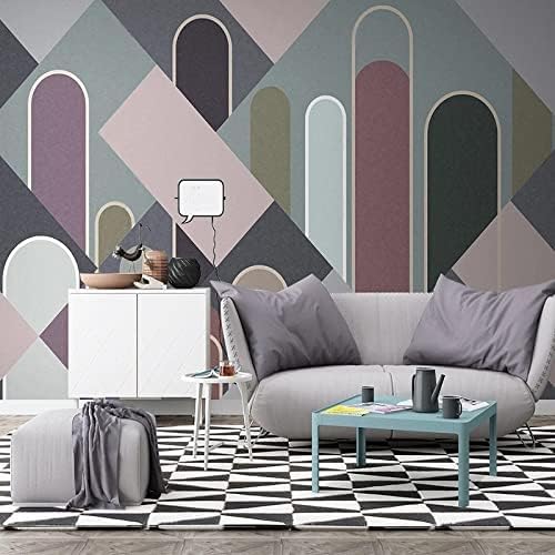 Papier peint 3D lignes géométriques abstraites XLMING pour masquer et sublimer un mur - 3