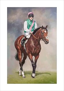 Frankel and Tom Queally – by Jacqueline Stanhope. A signed and numbered limited edition print on 330gsm fine art paper.