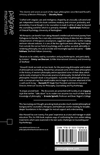 Philosophy for Counselling and Psychotherapy