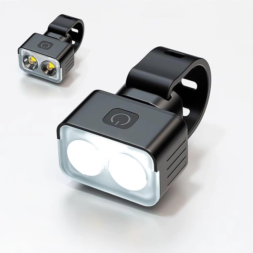 Bike Lights Set for Trek Checkpoint ALR5 2022 – USB Rechargeable Bike Headlight and Tail Light for Night Riding, Rain-resistant Front and Rear Bicycle Lights,A front