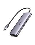 UGREEN 6-IN-1 Hub USB C in Alluminio, 100W PD, HDMI 4K, Lettore di Schede SD/TF, 2 Porte USB 3.0, Compatibile con iPad Pro/Air, MacBook Air/Pro M1 M2, Surface Pro/Go, Galaxy Tab S8/S7, Galaxy S22/S21