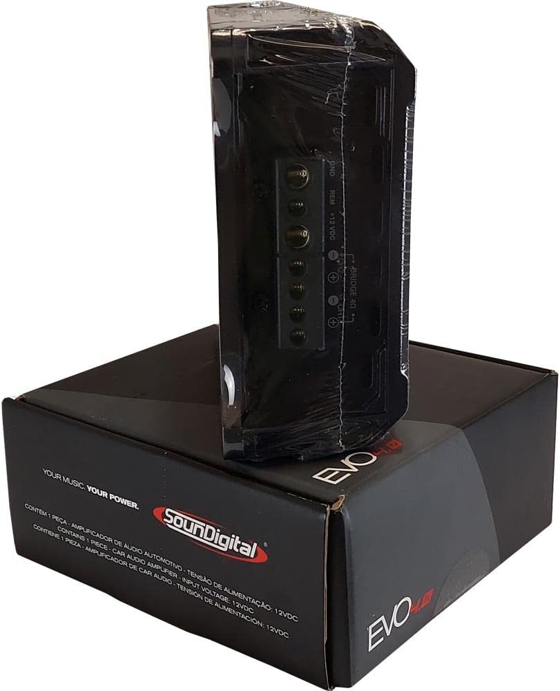 - 車&amp;オートバイフルレンジアンプ 400X2-2チャンネル 400ワット RMS 【メートル】 4オーム グレー