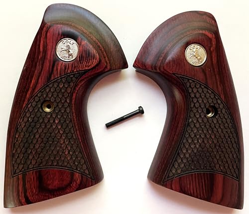 Colt Python Grips Colt Anaconda Rosewood Snakeskin