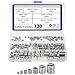 XLX 120pcs M3 M4 M 5 M6 M8 M10 M12 Wire Thread Inserts Steel Sheath Helicoil Type Screw Repair Sleeve Assortment Kit with Plastic Box
