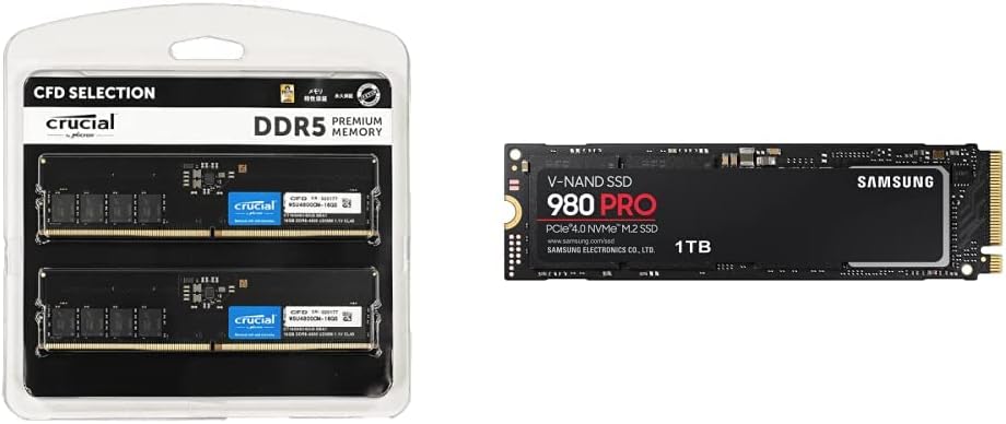 DDR5メモリ W5U4800CS-16G 32GB (16GB×2) W5U4800CS-16G | CFD