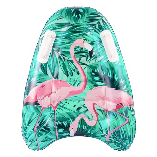 Porupael Aufblasbares Bodyboard mit Flamingo-Design