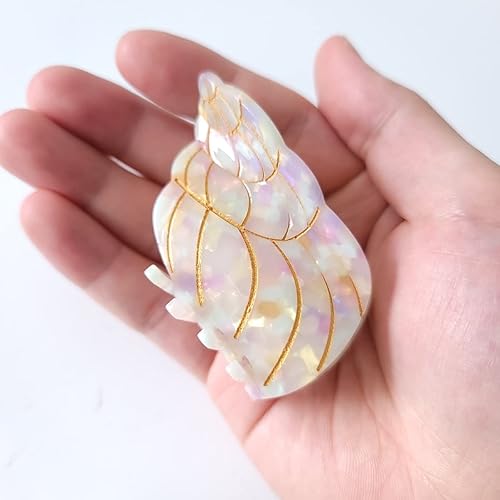 Miniatura 3 de Pinzas para el pelo de la caracola,Pinzas de pelo de acetato de celulosa,Pinzas pequeñas para niña,Accesorios para el cabello