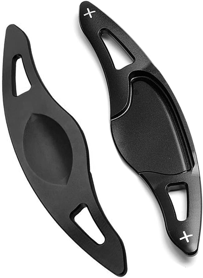 HIBEYO for Honda Fit Jazz 2017-2020, HR-V HRV 2016-2020,Vezel(2015-2017) ,New City(2014-2018) ,Civic(2017-2018 only fit Japan Version) Paddle Shifters Trim Cover Interior Decoration Accessories-Black