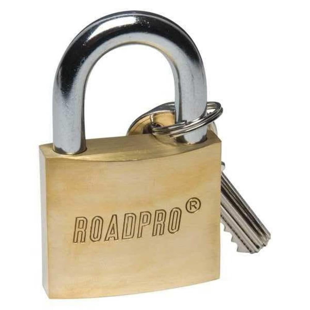 Cadenas en laiton massif 50mm RoadPro RPLB-50 antivol pour portail et garage