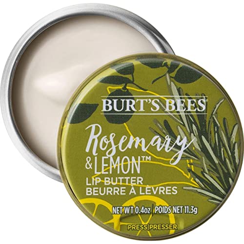 Burt's Bees 100% Natural Moisturizing Lip Butter With Rosemary & Lemon, 6 Tins #TOP6