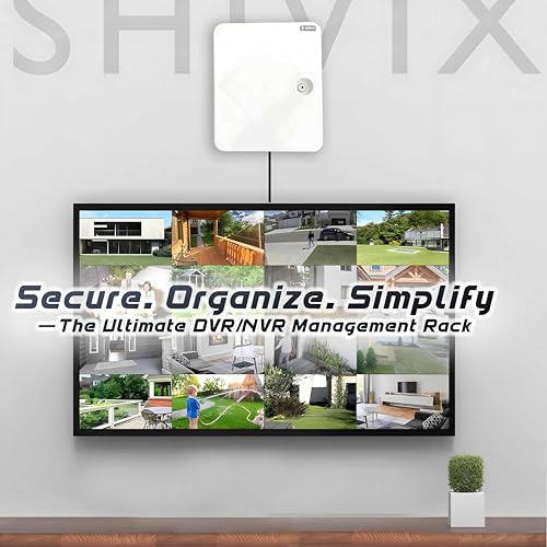 Image of ShiviX PVC DVR /Server Rack | Wall mounting Network Cabinet Box for CCTV DVR /NVR /POE Switch with Power Socket - Ideal for 4 /8 Channel CCTV Systems - Indoor & Outdoor Use (2U)