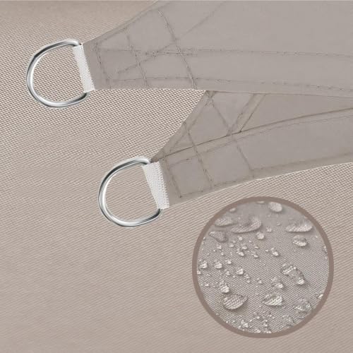 Toldo vela de sombra triangular impermeable para exterior terraza y jardin 4