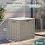 YITAHOME Outdoor Resin Storage Box 31 Gal, Water-resistant Patio Deck Box Outdoor Storage Box for Pillows, Garden Equipment, Securely Lockable, Light Brown