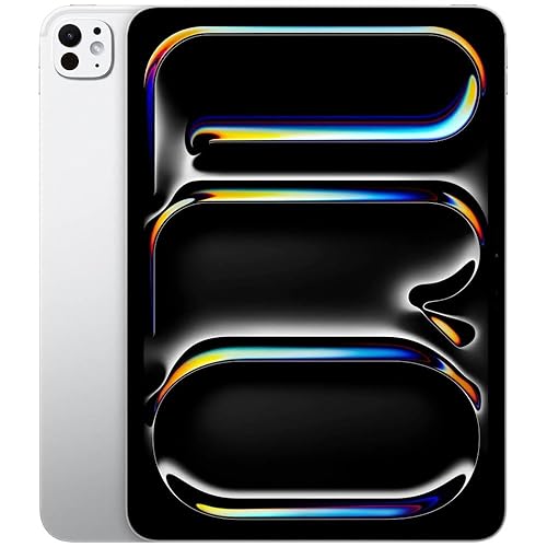 Apple iPad Pro 2024 (13-inch, Wi-Fi + Cellular, 256GB) - Silver (Renewed)