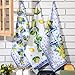 Geyoga 6 Pieces Blue and White Lemon Kitchen Towels Set Absorbent Dish Towels Decorative Tea Washcloth for Spring Summer Kitchen Bathroom Home Decor, 16 x 24 Inch (Blue, White)
