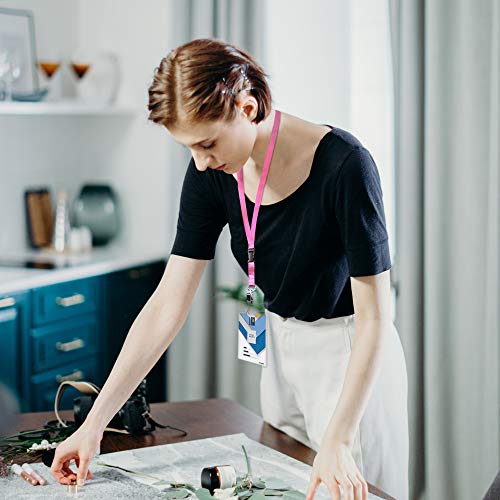 Wisdompro Porta Badge Plastica 2 pezzi con 58 cm