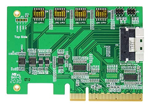 Micro SATA Cables - PCIe x8 Gen4 con ReDriver a SlimSAS 8i miniatura 3