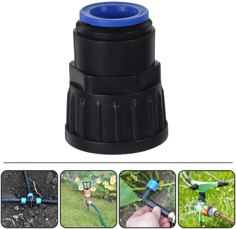 VICASKY 2pcs ​3/4" Thread to 15mm Drip Irrigation Adapter for Garden Hose - Plastic Quick Connect Fitting, Auto Watering System Hose Cap, Leak-Proof Sprinkler Connector​​ image 4
