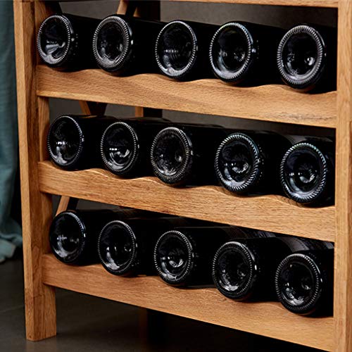 Soporte para botellas de vino de madera para mesa miniatura 6