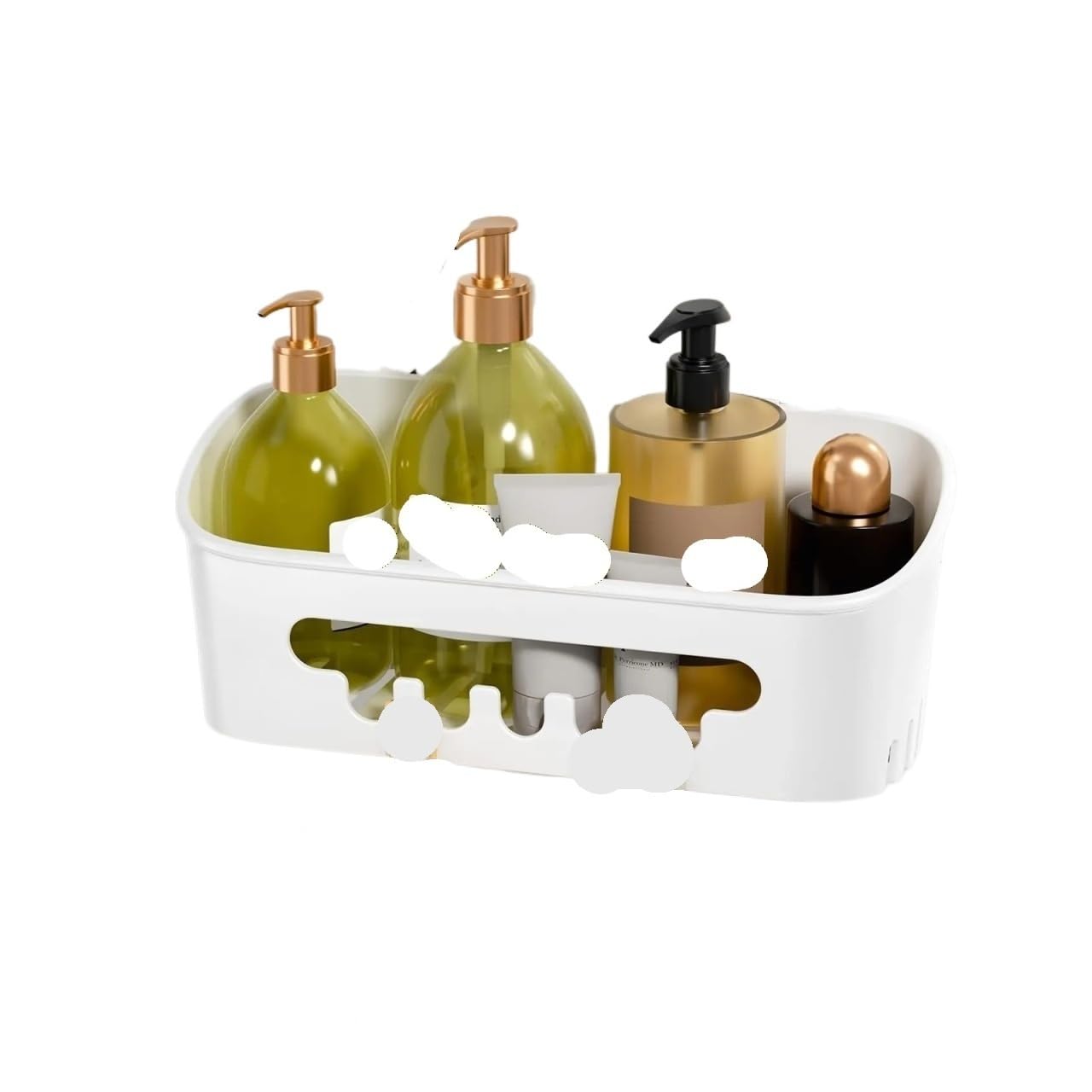 XCTDSVAH Shower Shelf Shower Caddy Suction Cup Shelf Basket Removable Powerful Organizer Bathroom(White Shelf)