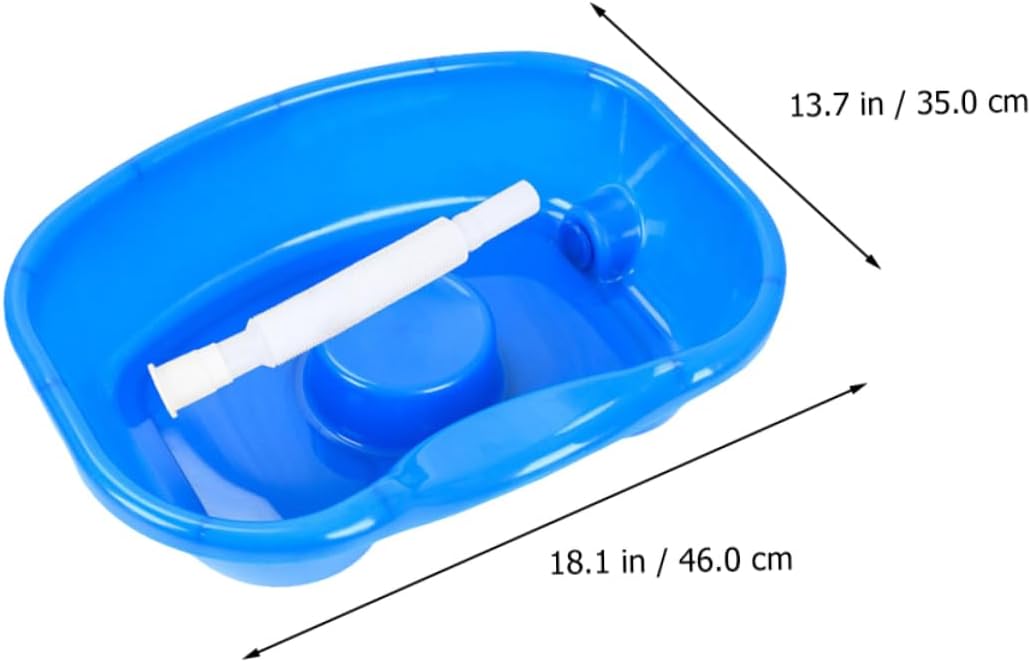 Bedside Hair Washing Bowl Drainage Tube Sturdy Design for Boys and Girls Elderly