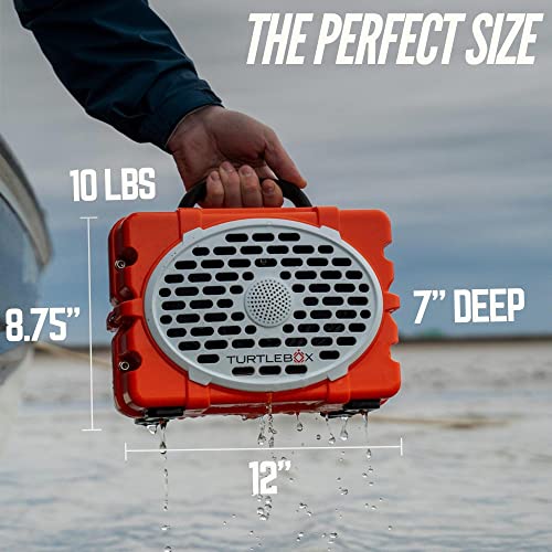 Turtlebox Gen 2: Loud! Outdoor Portable Bluetooth 5.0 Speaker | Rugged, Ip67, Waterproof, Impact Resistant & Dustproof (Rich, Full Sound, Plays To 120Db, Pair 2X For True L-R Stereo), White/Black #TOP2