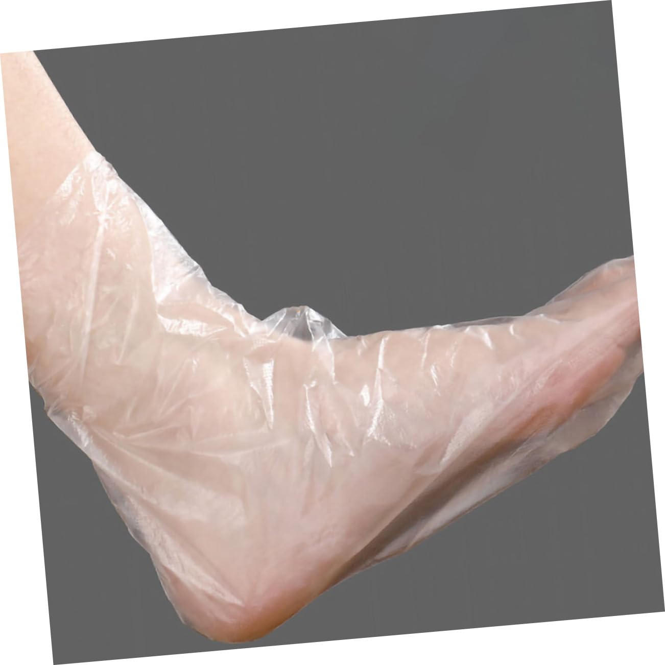 FRCOLOR 100pcs Disposable Foot Mask Covers Moisturizing Foot for Waterproof Transparent Foot Soak Covers Ideal for Home Use and Professional Salons