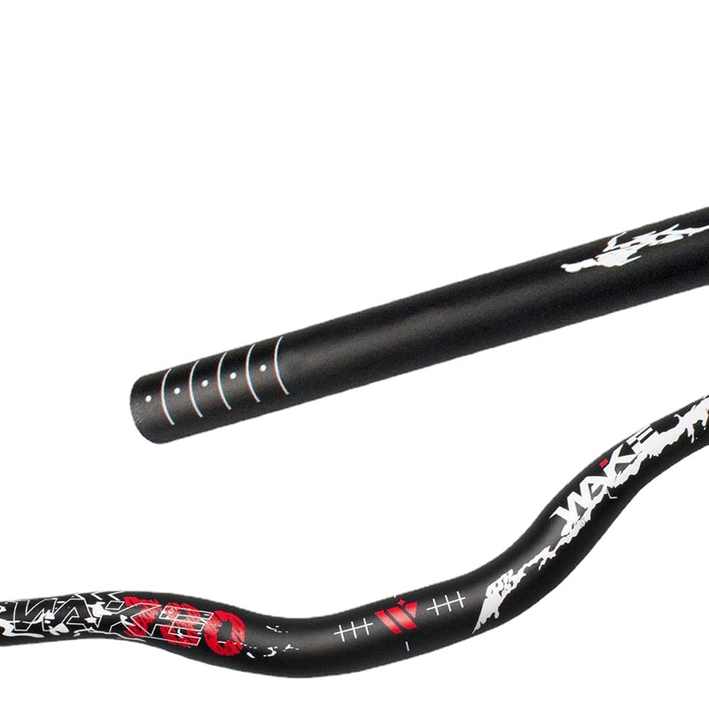 31,8 mm Manubrio superleggero per mountain bike, 780 mm in lega di alluminio MTB DH XC, manubrio rialzato (Blu, angolo grande)