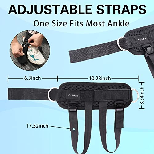 Funisfun Ankle Weights Straps For Cable Machine, Adjustable Weight Lifting Dumbbell Shoes Attachment For Booty Workouts, Kickbacks, Leg Extensions, Lower Body Strength Training #TOP3