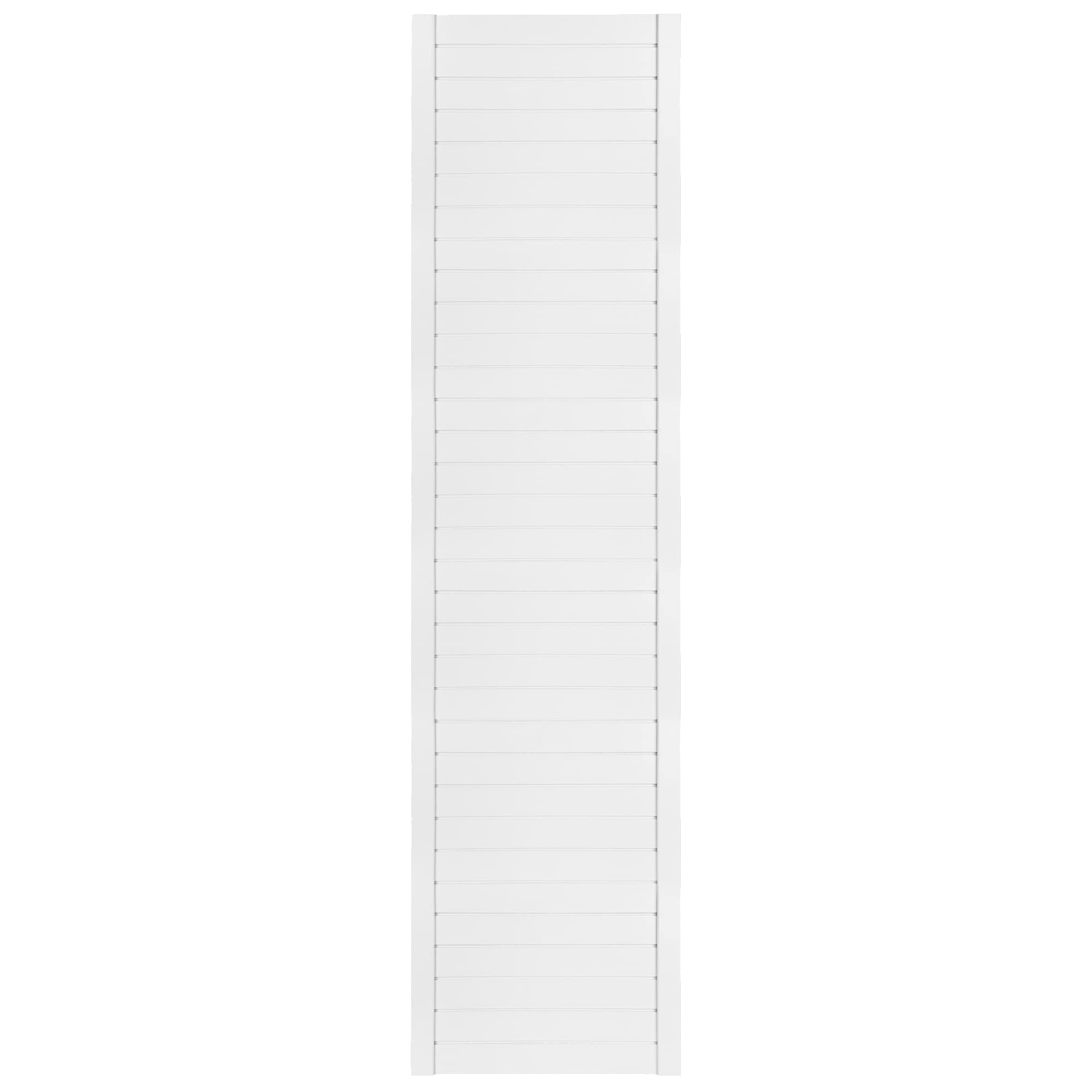 Lamellentüren Holz 1er Pack 494x1995 mm | Holztür aus massiver Kiefer mit MDF Lamellen | Möbelfronten für kreative Renovierung | Lamellentür für Garderobe, Küche oder Wohnzimmer | Weiß lackiert