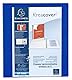 Exacompta 51823BE Präsentationsringbuch KreaCover DIN A4 aus starkem Karton 2 D Ringe 64mm breit Blau ideal für Schule und Büro Ringhefter Ringordner Ringbuchordner