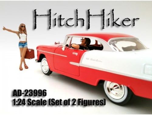 Hitchhiker 2piezas juego de figura decorativa para de 1 24modelos por American Diorama 23996