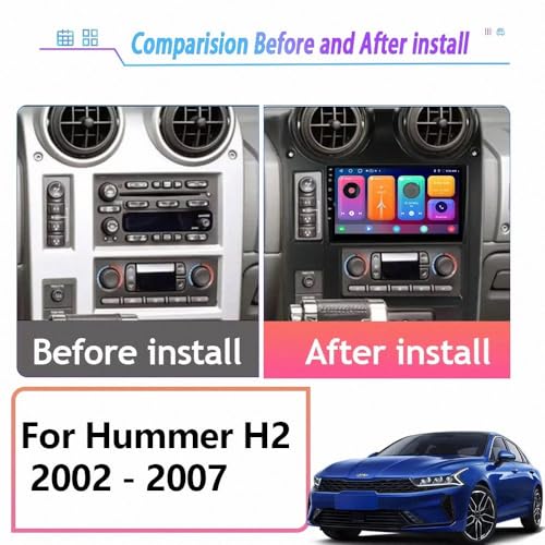 Carplay y Android Auto para Hummer H2 que moderniza tu consola con Bluetooth 2