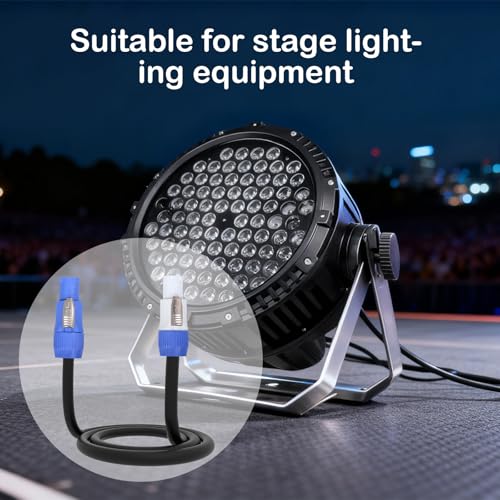 Image of 3 Pin PowerCon Power Cable AC PowerCon Input to Output 12AWG Power Extension Cable Fits for Stage Light,LED Screen Beam Moving Head Light, Audio Video Equipment and More (3.05M /10FT)