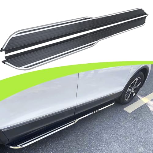 2Pcs Aluminum Running Boards Fixed Nerf Bars Side Steps