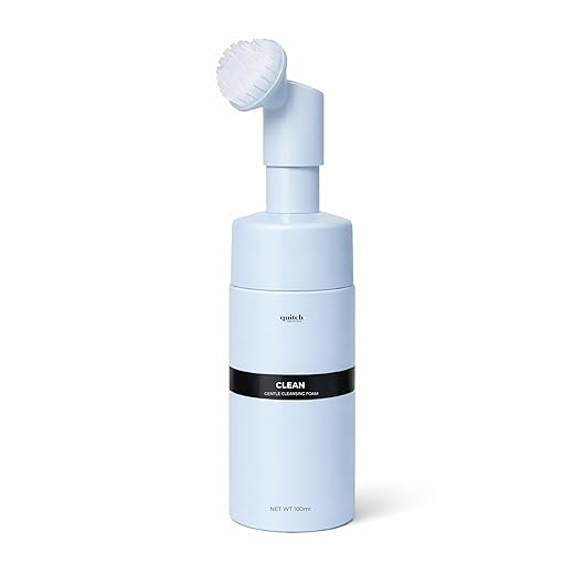 quitch Skin Science Foaming Face Wash Dermatologist-Developed Gentle Facial Cleanser for Sensitive Skin, pH-Balanced, Fragrance-Free, Korean Face Wash Skincare, Sulfate-Free
