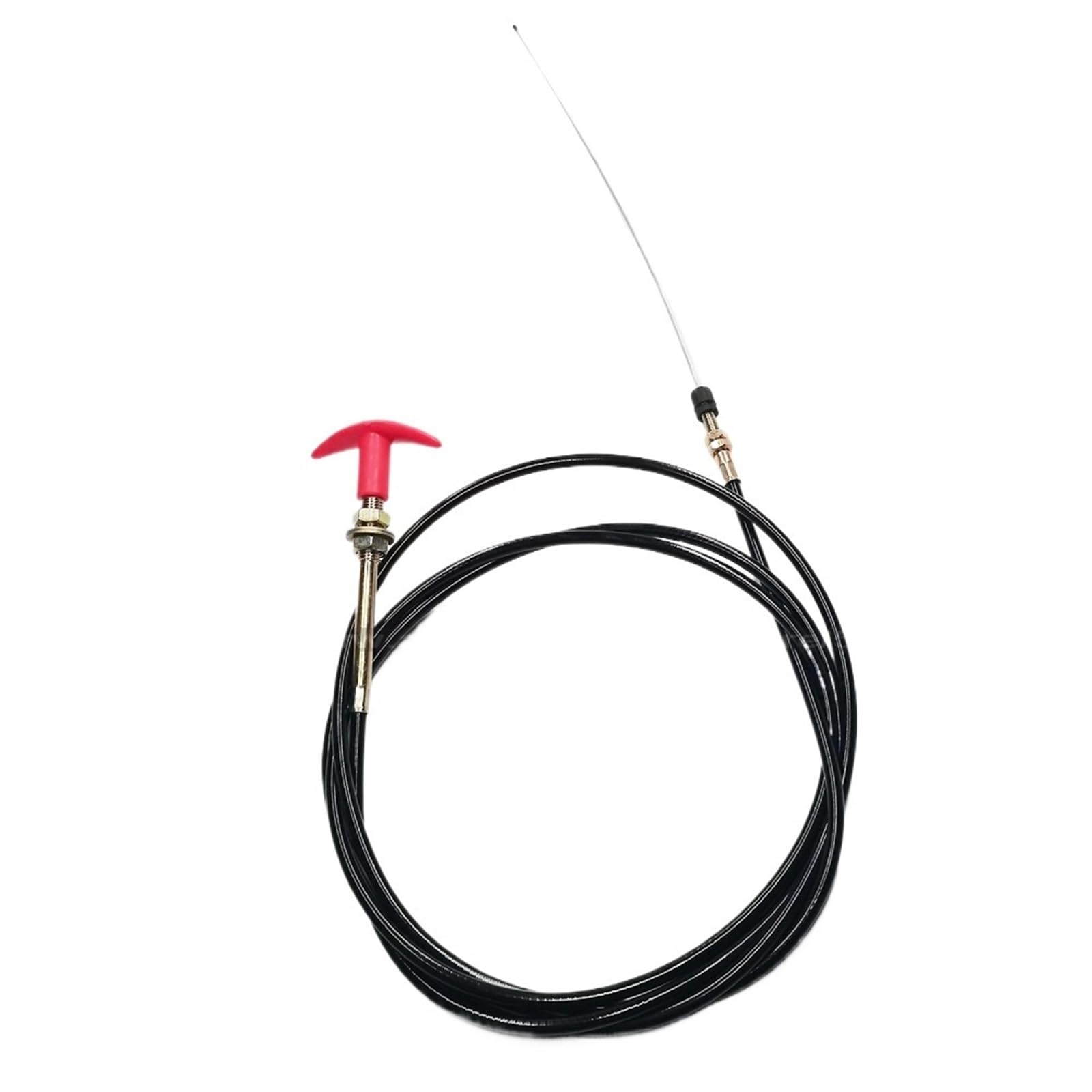 Cable de estrangulador Control-Push Pull, 3,8 Metros, Perilla Redonda, cortacésped Go-Kart Cable De Acelerador