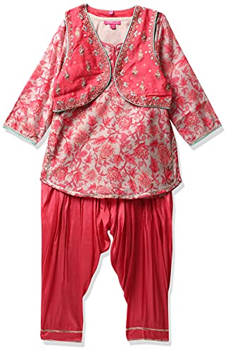 Image of BIBA Girl's Polyester Salwar Suit Set