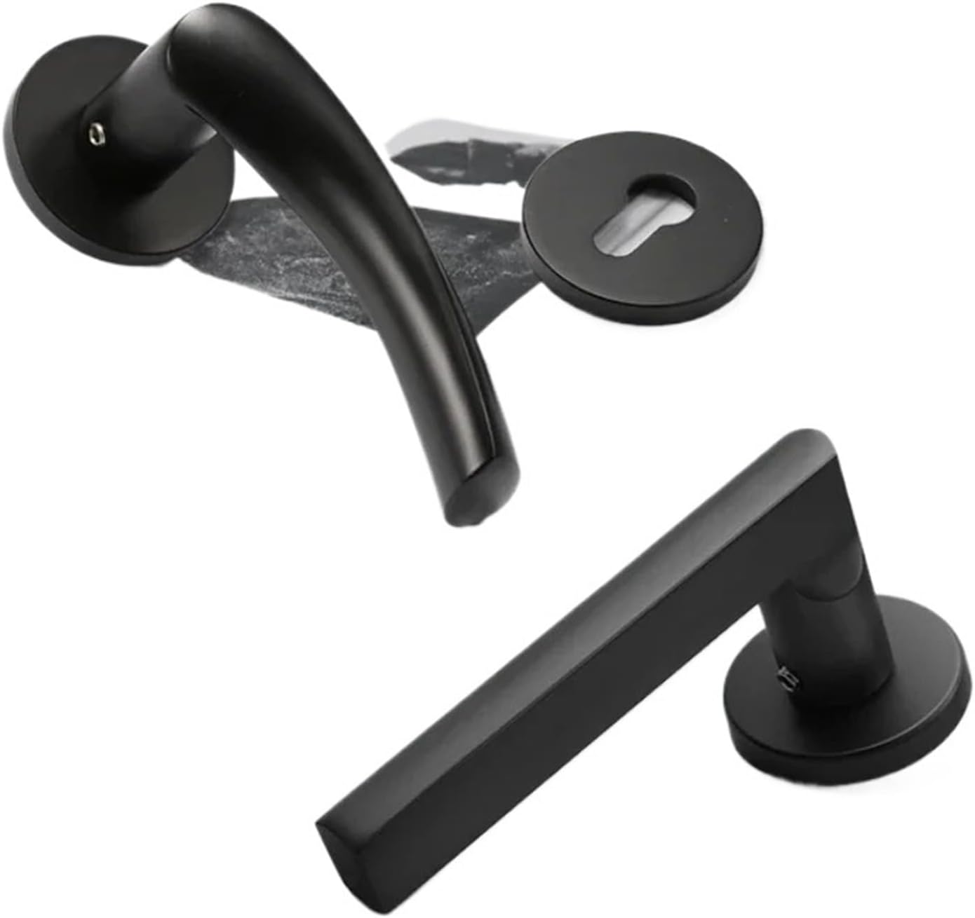 Indoor Aluminum Alloy Door Lock Set Silent Hardware Accessories 1Pcs(1_58MM)